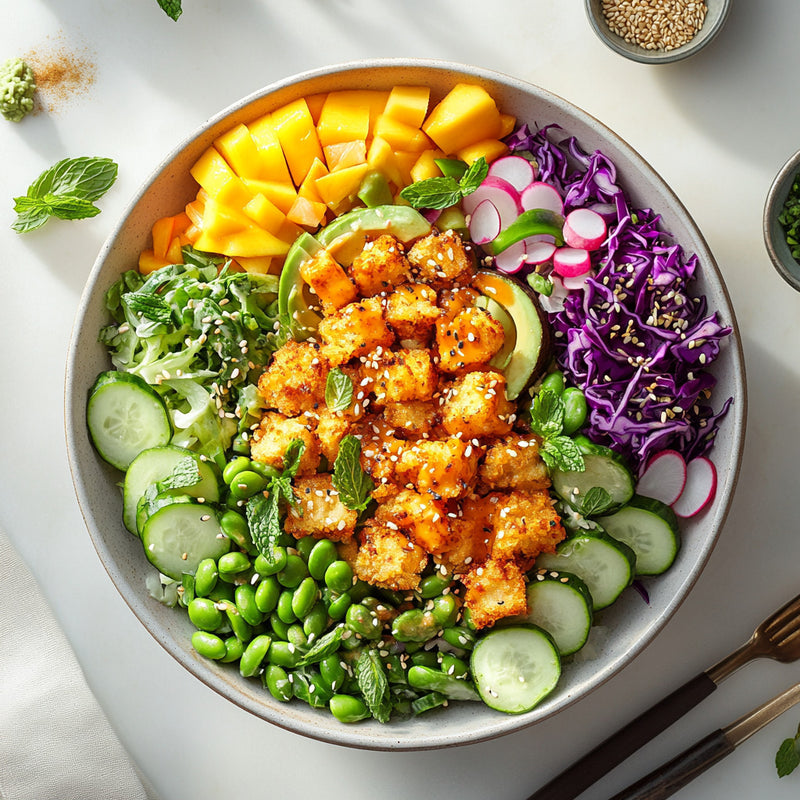 Crispy Rice Salad with Tahini Dressing