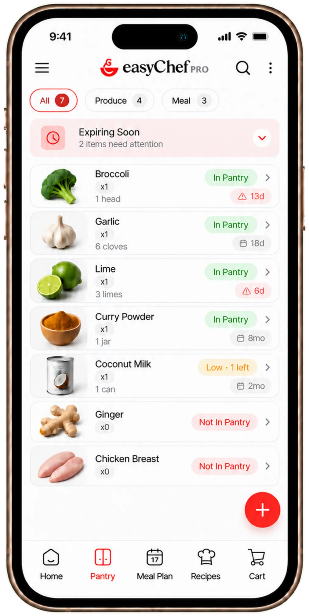 Step 2: Track your pantry