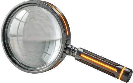 Magnifying glass — identifying the problem
