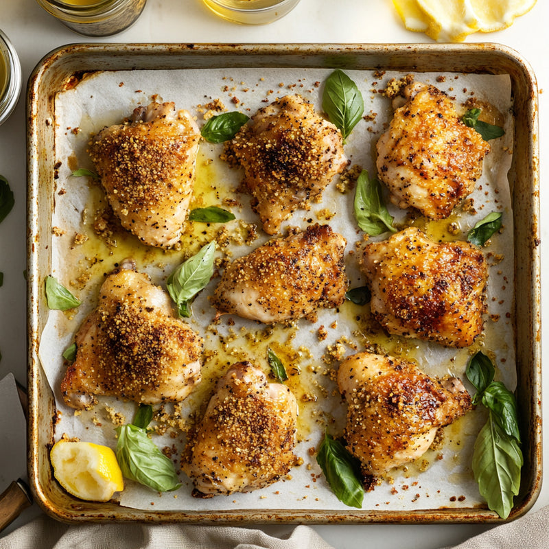 Crispy Mustard-Roasted Chicken Recipe