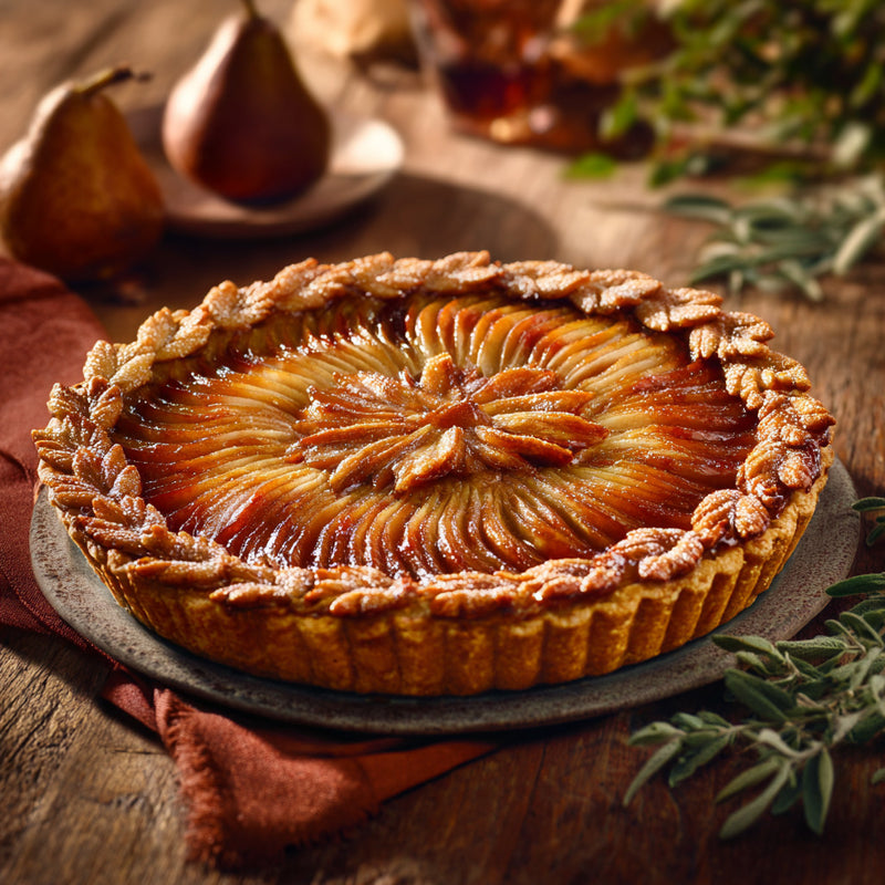 Glazed Pear Tart for Fall Gatherings