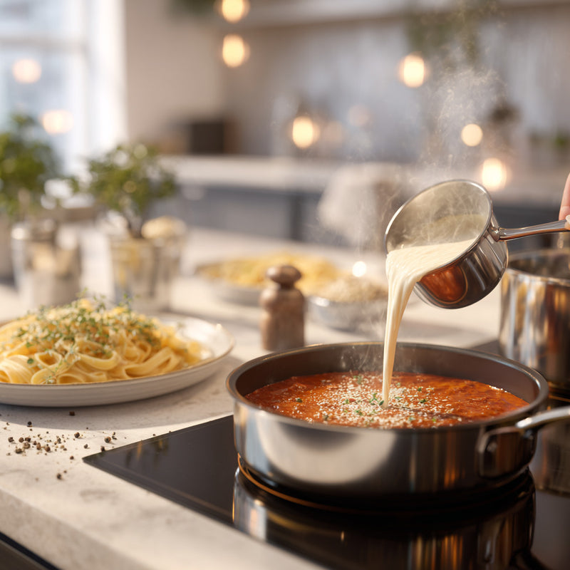 Creamy Pasta Sauce with Jar Marinara