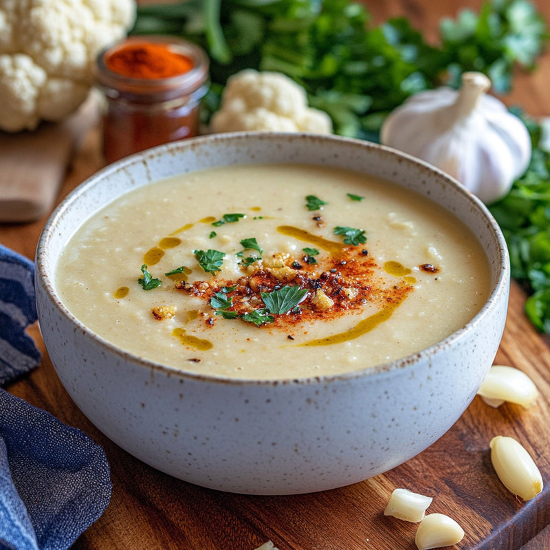 4-Ingredient Roasted Cauliflower Soup