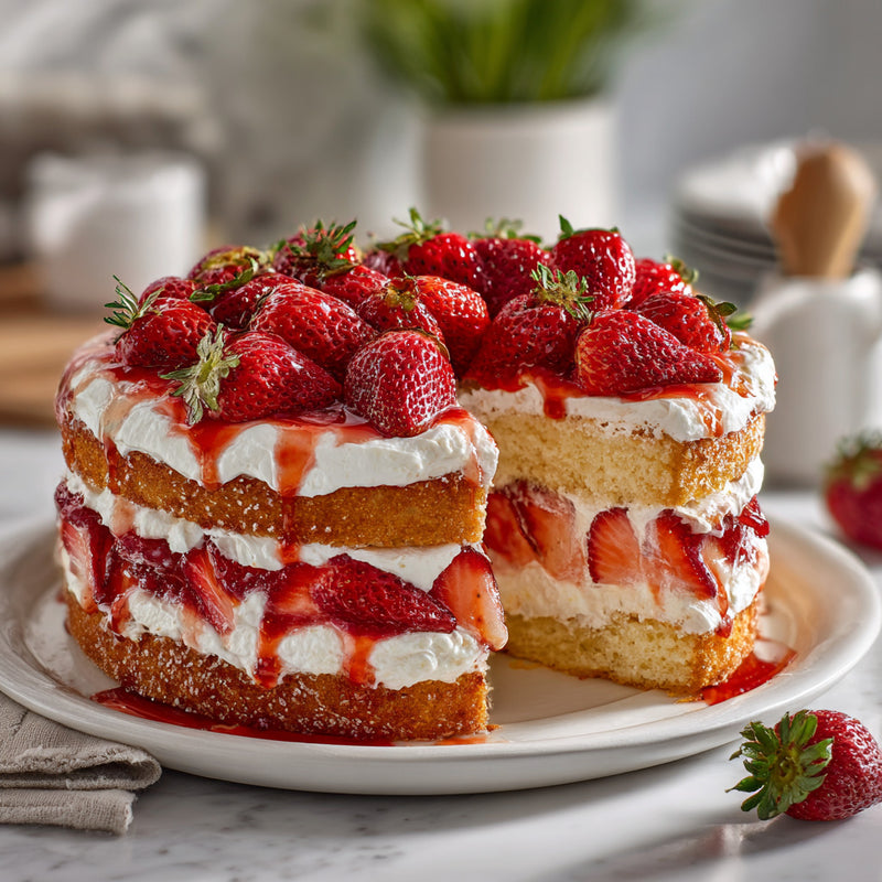 Trader Joe’s Strawberries Cloud Cake