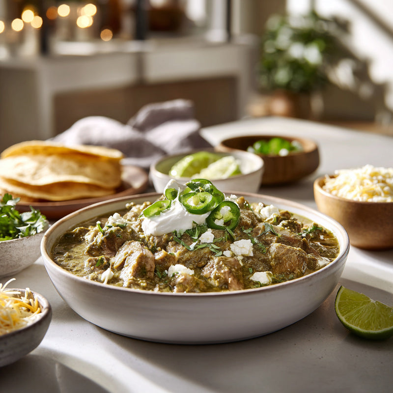 <h1>Easy 4-Ingredient Chili Verde Recipe</h1>