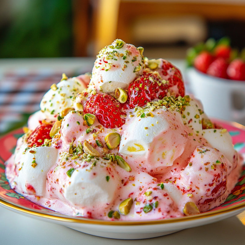 Strawberry Pistachio Frozen Salad Recipe