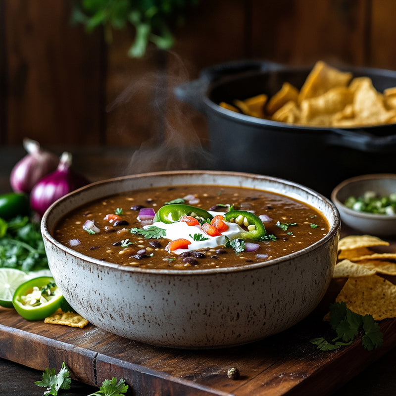 15-Minute Black Bean Soup Recipe