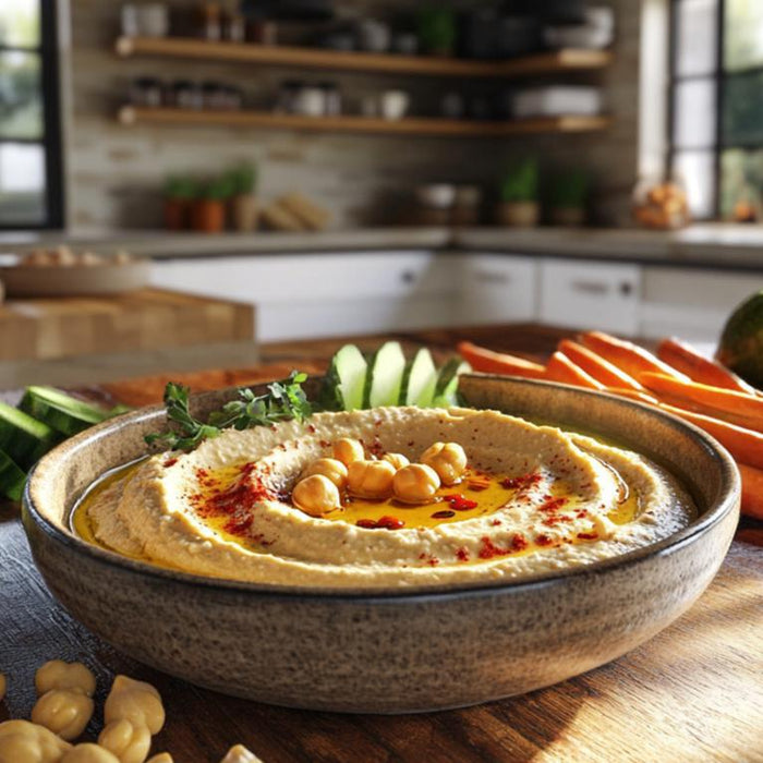 Creamy Chickpea Hummus Without Tahini