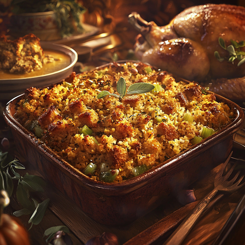 Savory Cornbread Sausage Stuffing