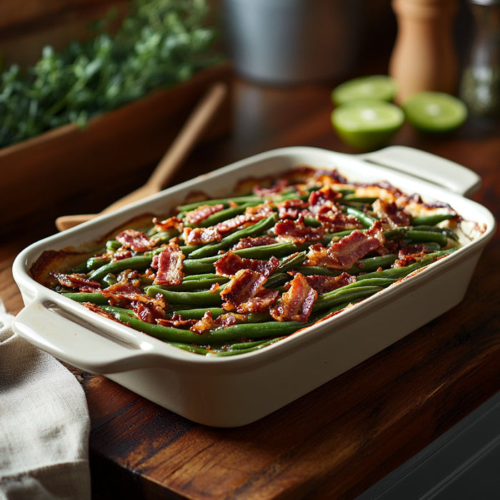 Savory Three-Ingredient Green Bean Casserole