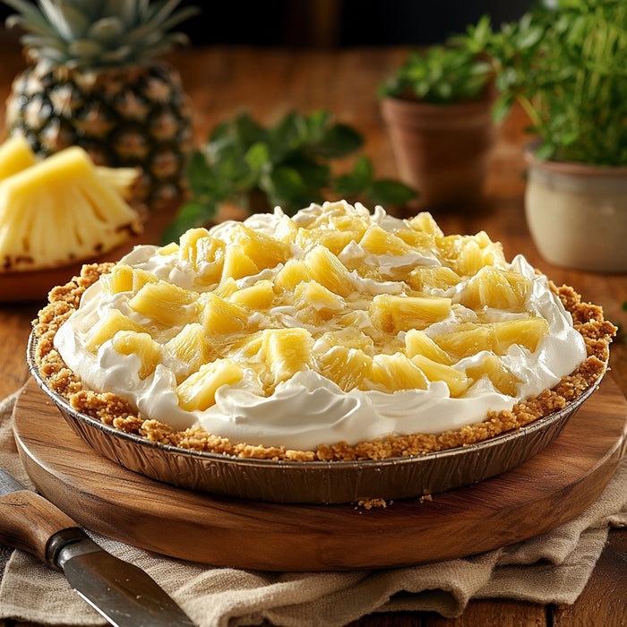 Tropical Pineapple Cream Pie