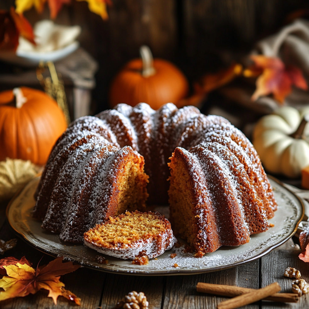 Autumn Harvest Pumpkin Bundt Cake