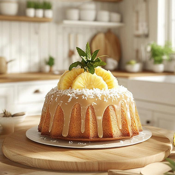 Tropical Rum-Pineapple Bliss Cake