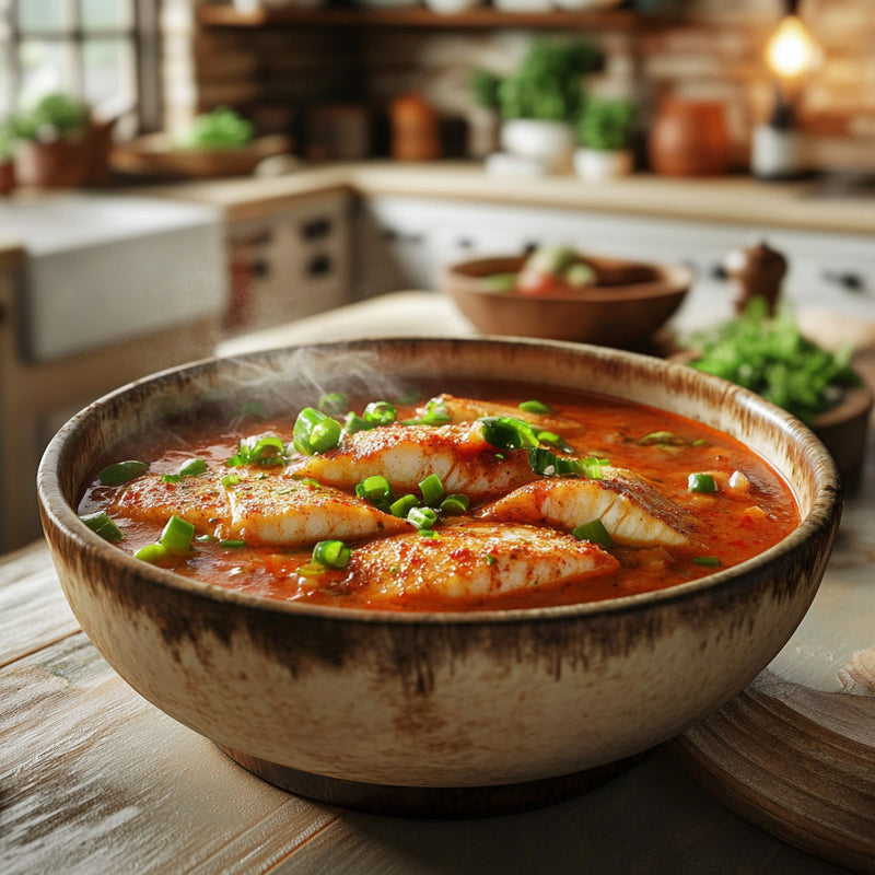 Spicy Catfish Tomato Soup