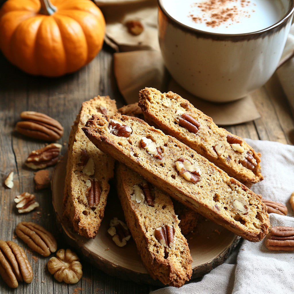 Autumn Pumpkin Pecan Biscotti