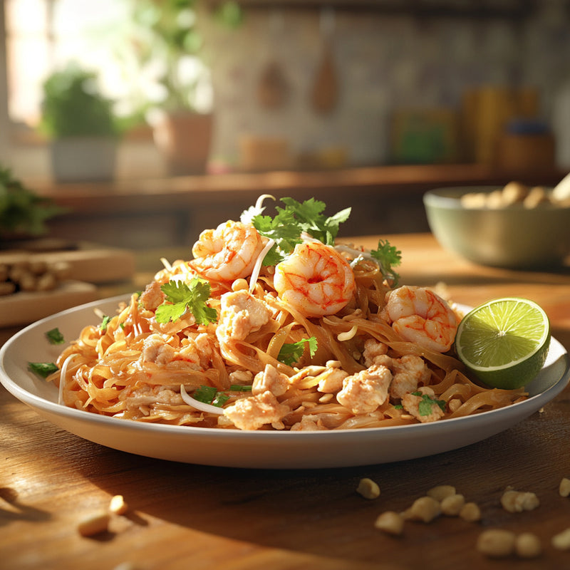 Thai Shrimp and Chicken Pad Thai