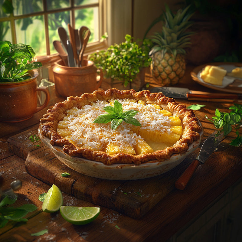 Tropical Coconut Pineapple Pie