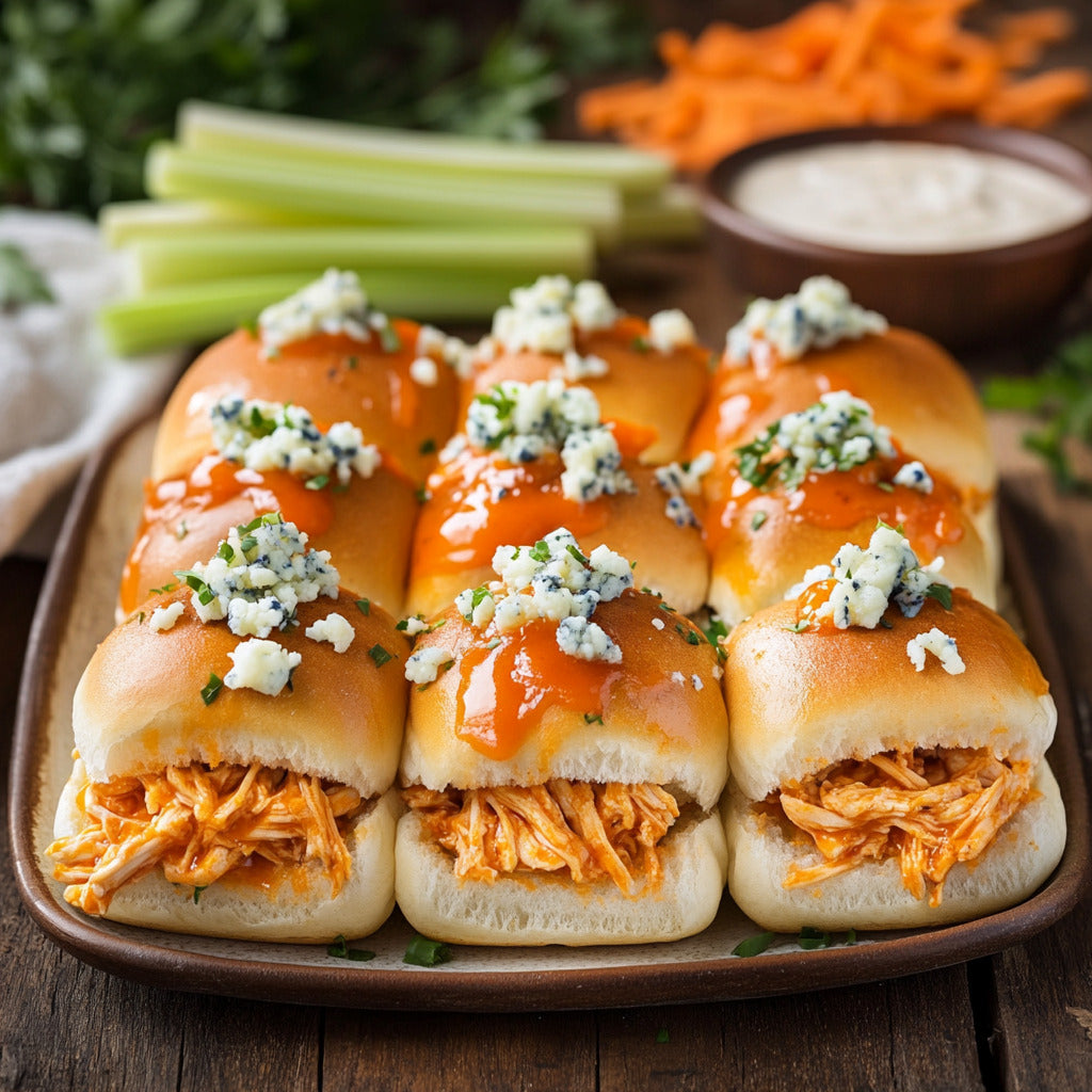 Spicy Buffalo Chicken Sliders