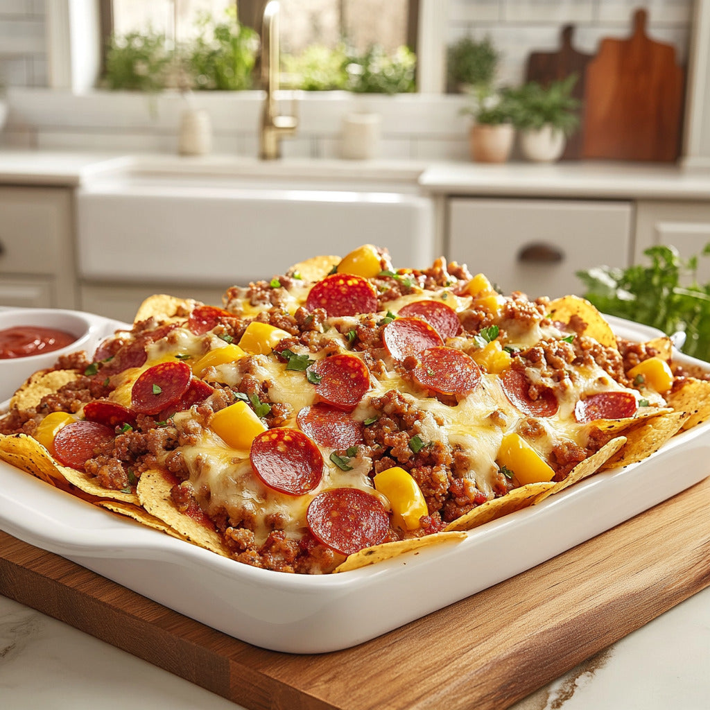 Savory Italian Nachos Supreme