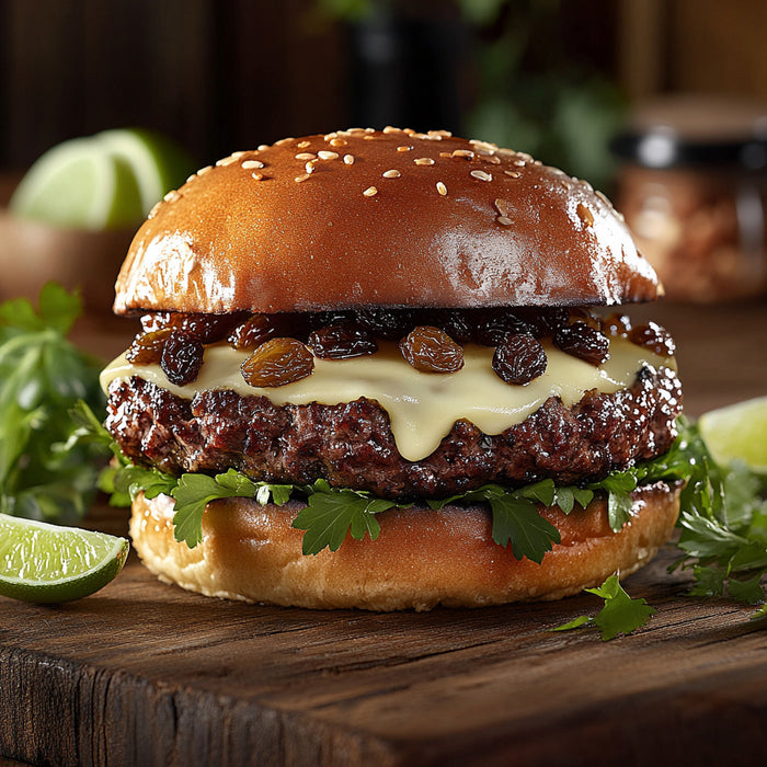 Sweet & Savory Raisin Burgers