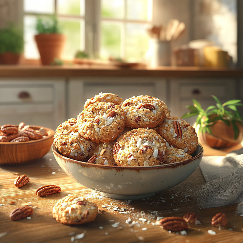 Crunchy Coconut Pecan Dishpan Cookies