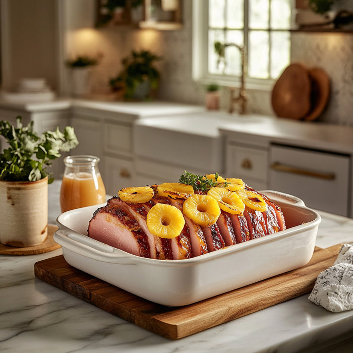 Sweet & Savory Pineapple Glazed Ham