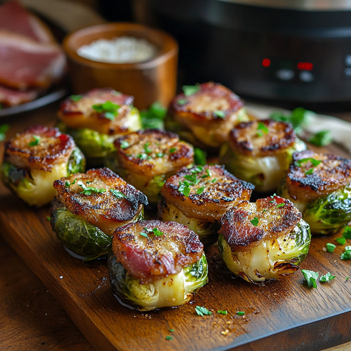 Crispy Bacon-Wrapped Brussels Sprouts Bites