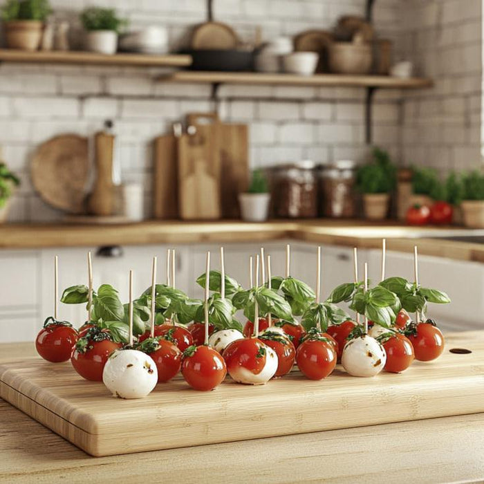 Caprese Skewers with Balsamic Drizzle