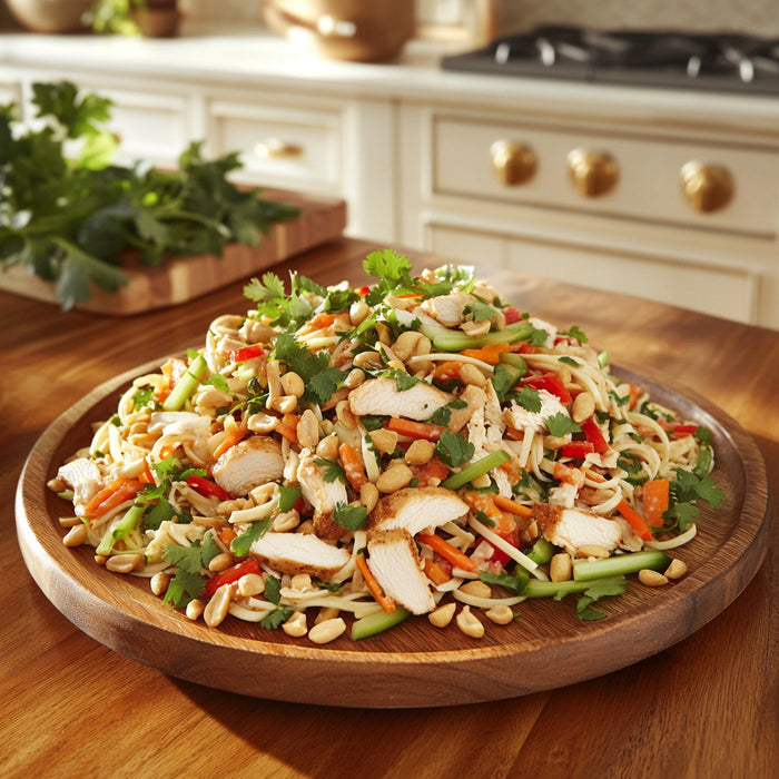 Peanut-Ginger Chicken Noodle Salad