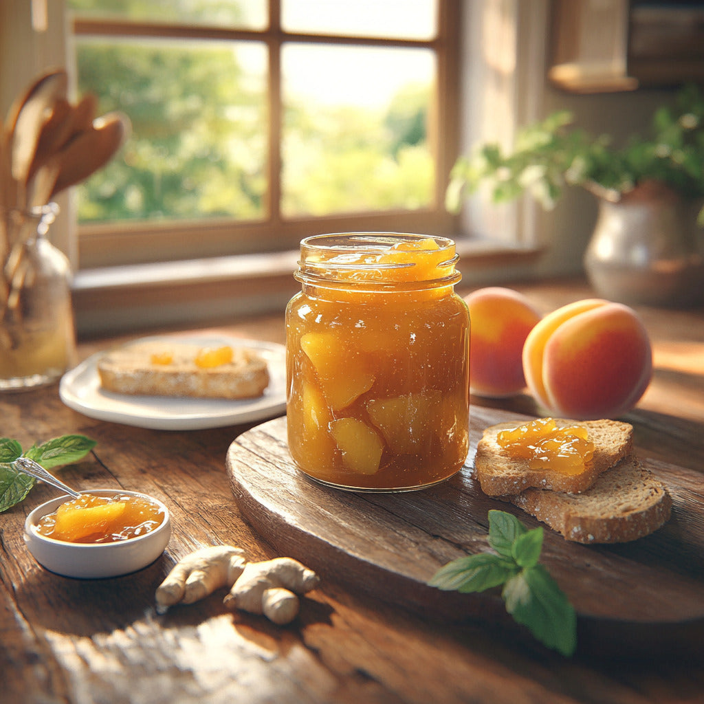 Ginger-Infused Peach Jam