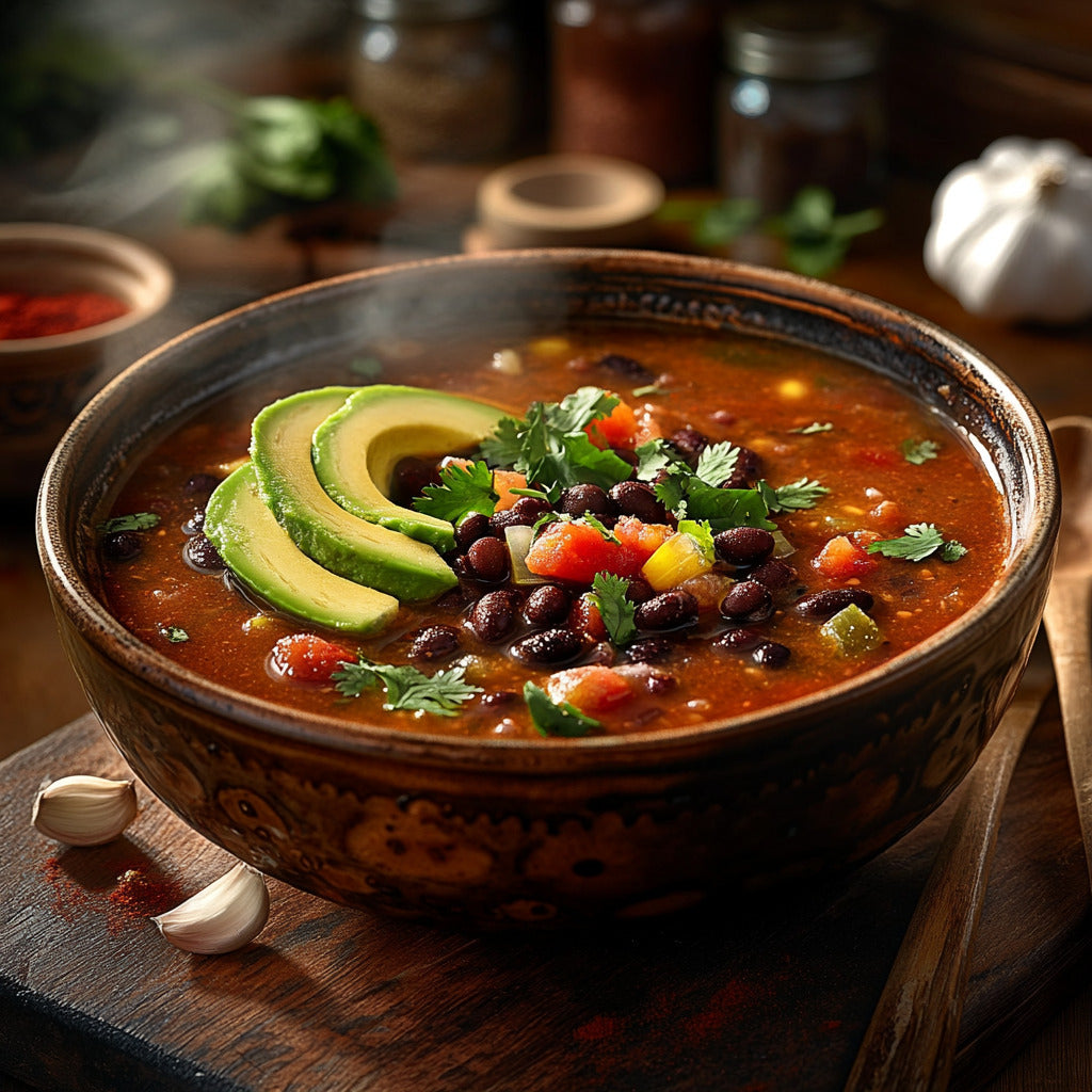 Zesty Black Bean Fiesta Soup