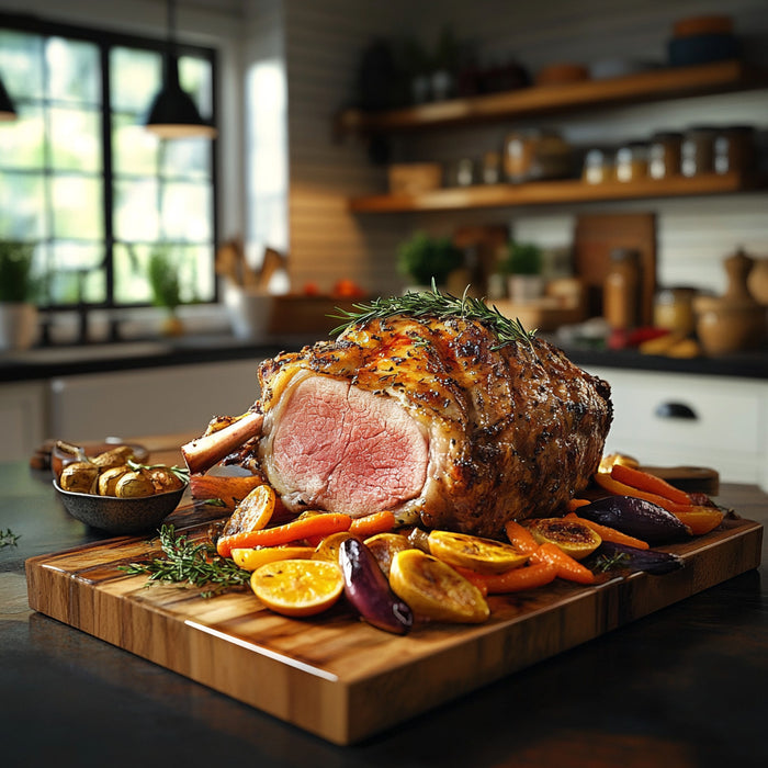 Citrus-Infused Roasted Leg of Lamb