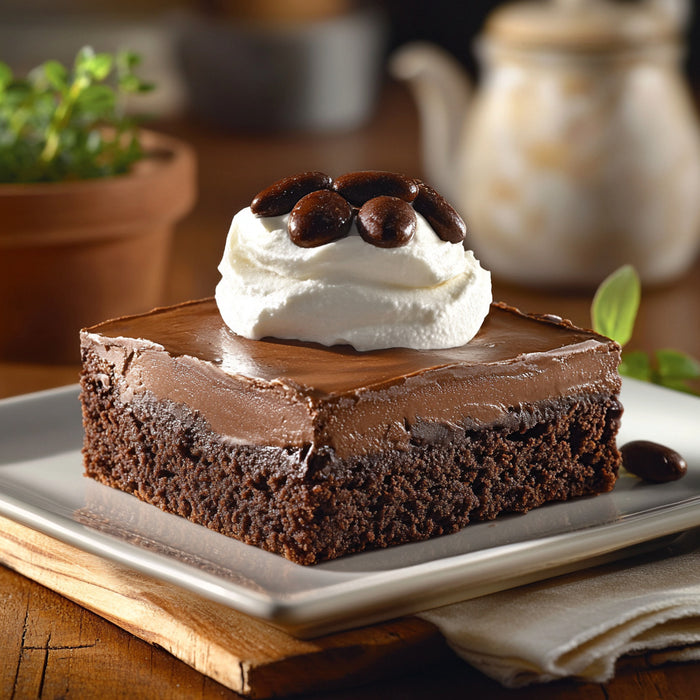 **Decadent Bittersweet Chocolate Mousse Brownies**