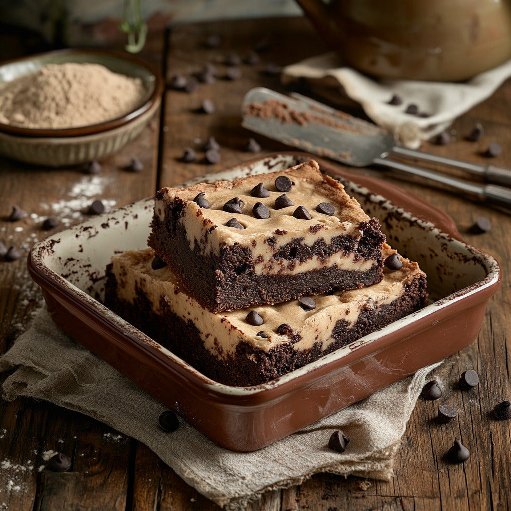 Decadent Cookie Dough Brownies