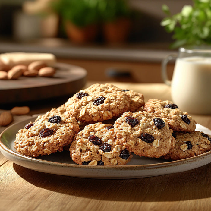 Chewy Oatmeal Raisin Cookies