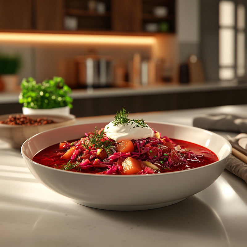 Vibrant Vegetarian Borscht