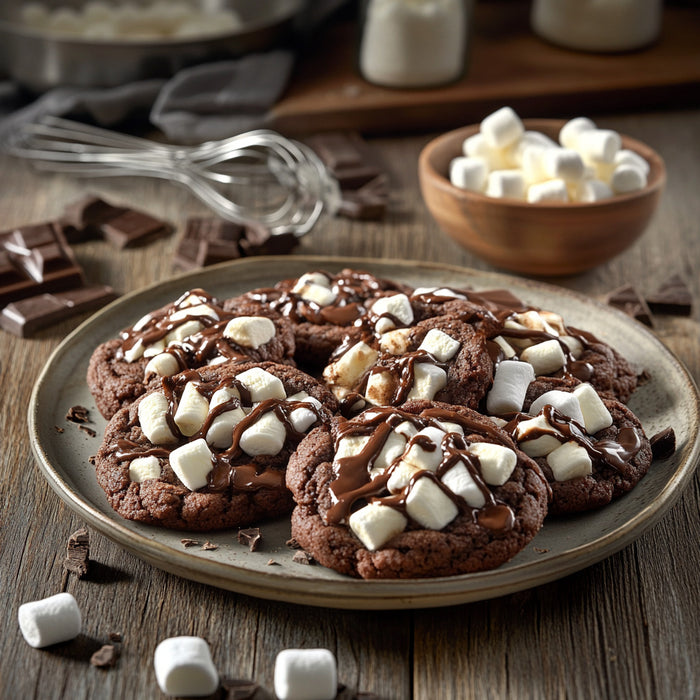 Marshmallow Rocky Road Cookies