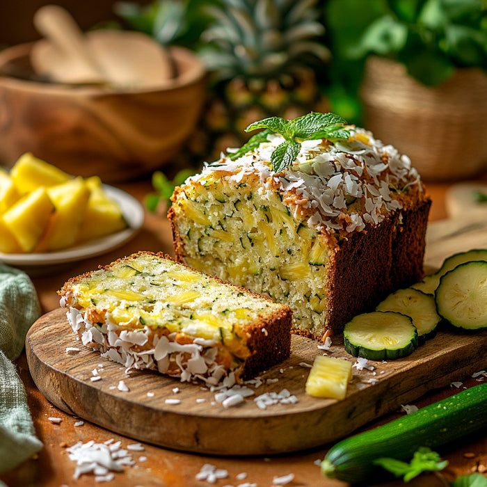 Tropical Zucchini Coconut Bread Recipe