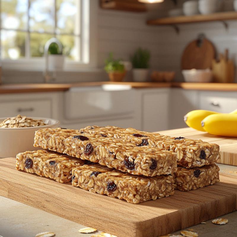 Chewy Banana Oat Snack Bars