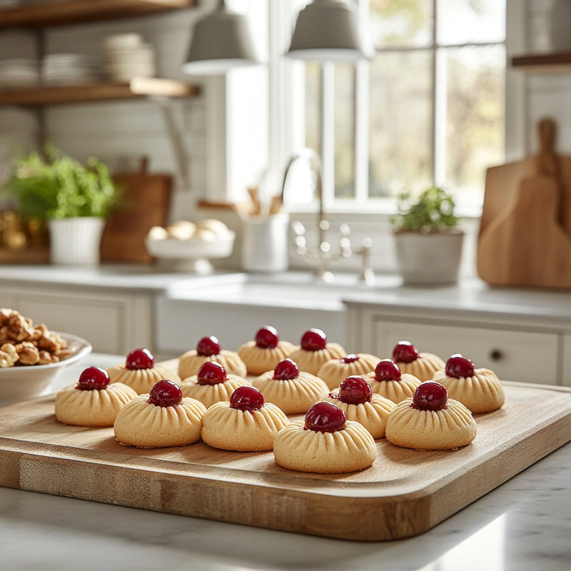 Festive Cherry Bell Cookies