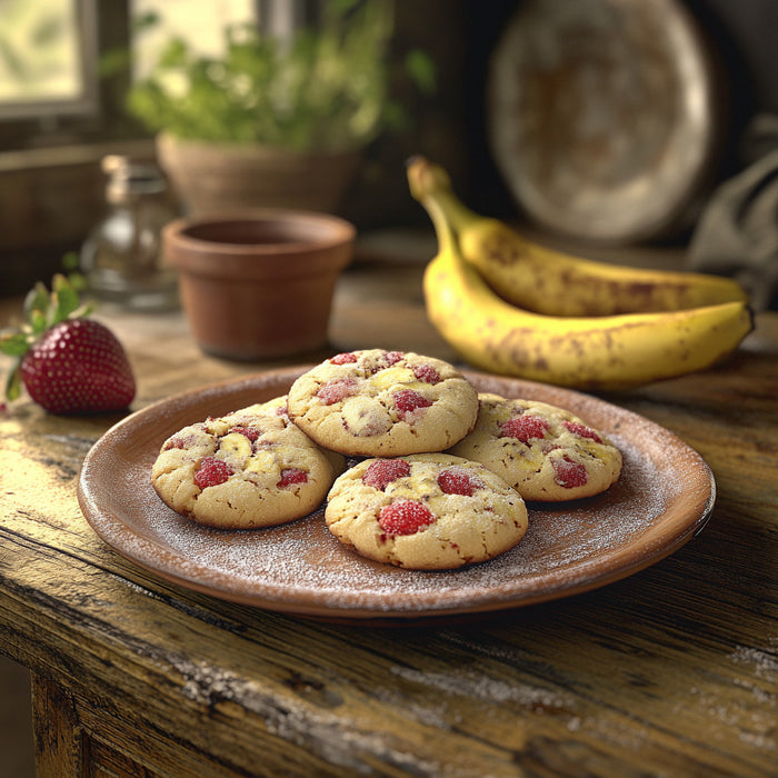 Strawberry-Banana Bliss Cookies