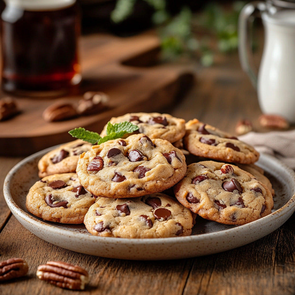 Bourbon Pecan Chocolate Chip Cookies