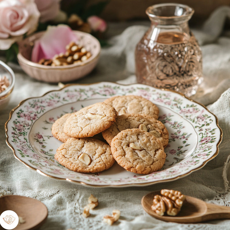 Persian Rose Walnut Cookies