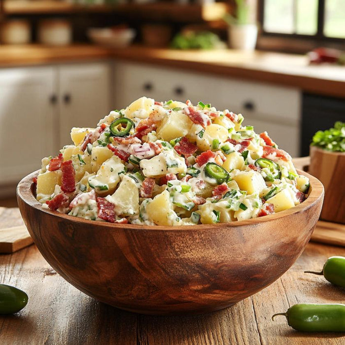 Spicy Jalapeno Popper Potato Salad