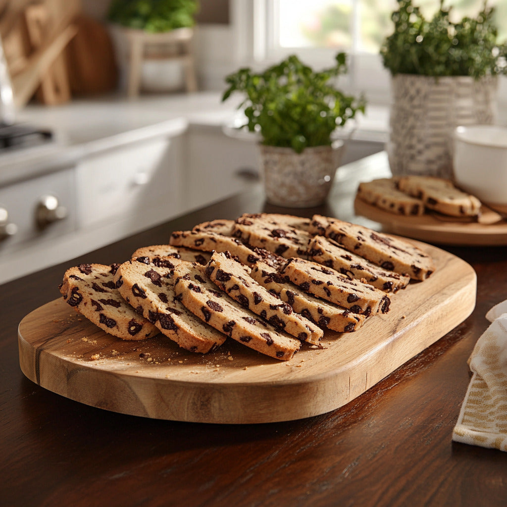 Chocolate Walnut Passover Mandel Bread