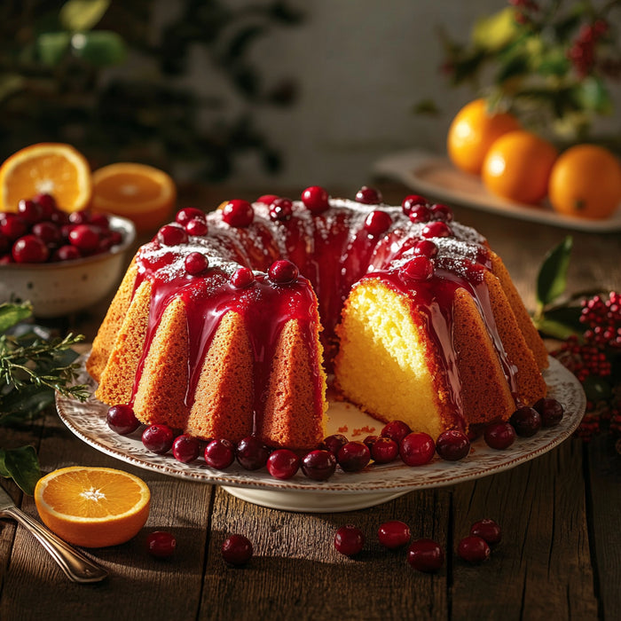 Citrus-Cranberry Bundt Cake