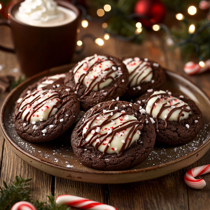 Chocolate Peppermint Bliss Cookies