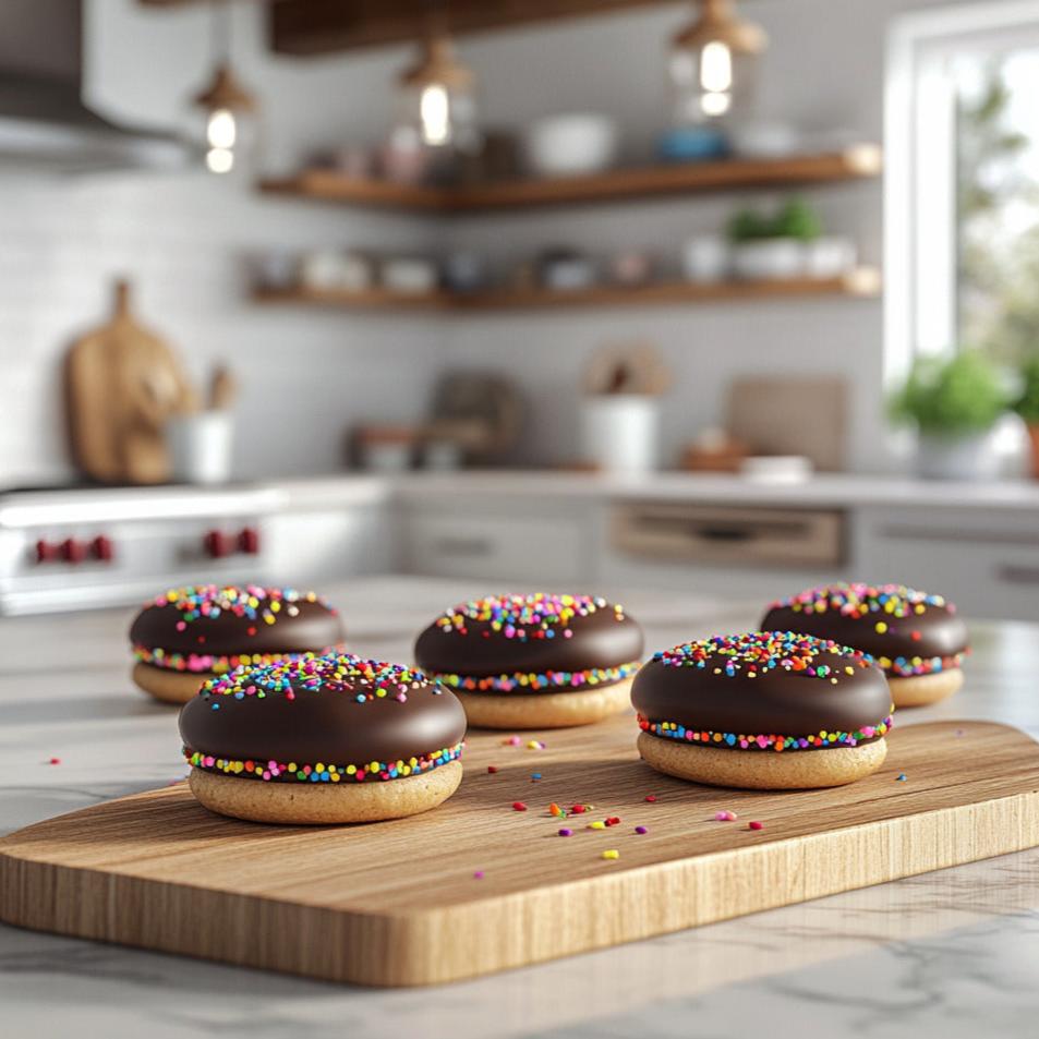 Chocolate-Dipped Peanut Butter Sandwich Cookies