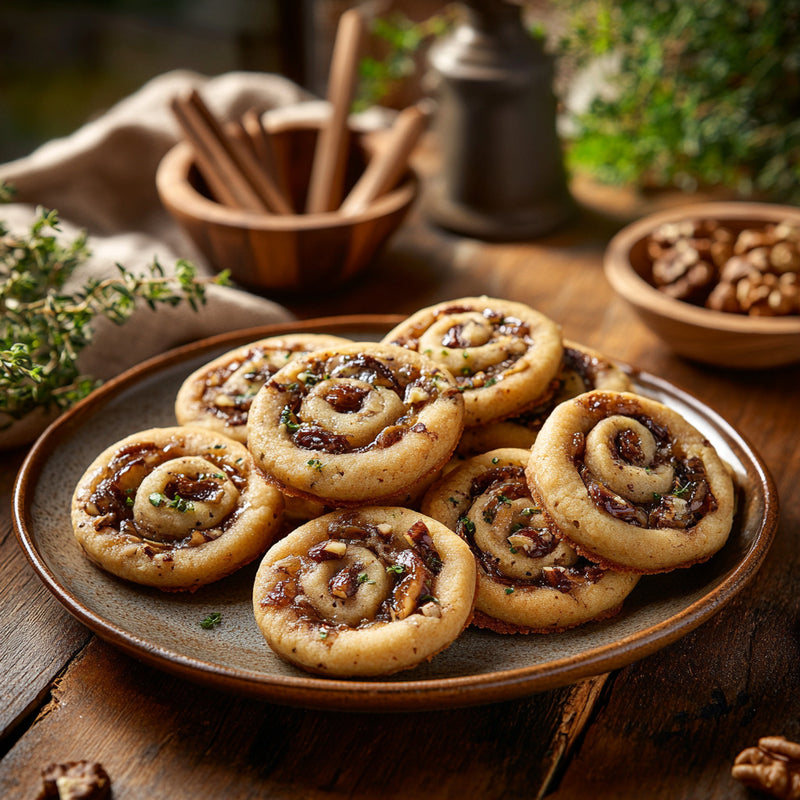 Swirled Date & Walnut Cookies