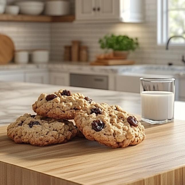 Nostalgic Raisin Oatmeal Cookies